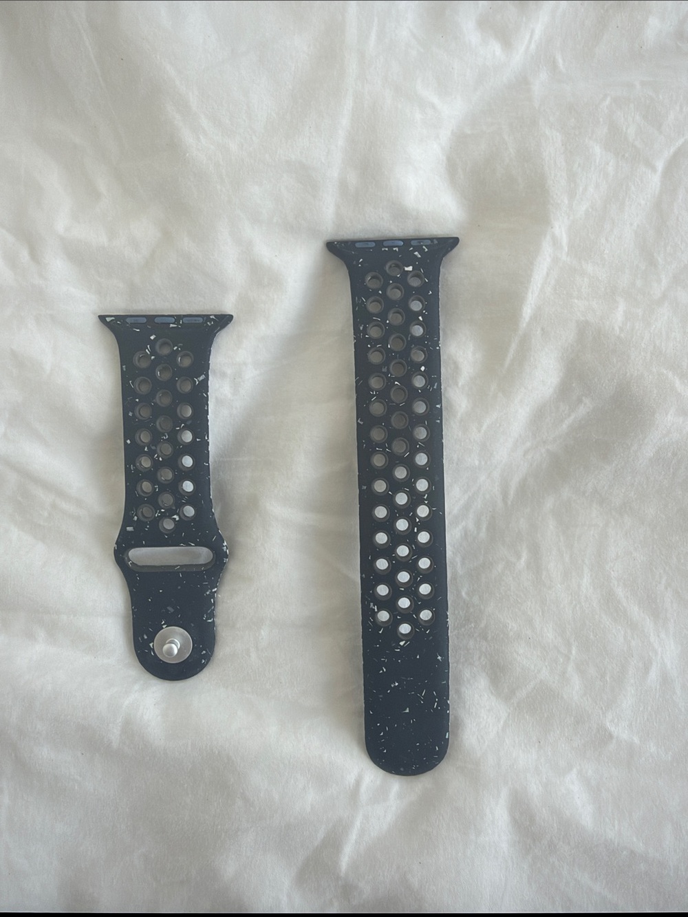 Nike Apple Black Perforated Sport Watch Band Replacement